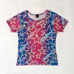 90s Hysteric Glamour neon sign graphic baby tee